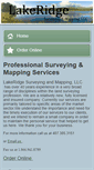 Mobile Screenshot of lakeridgesurveying.com